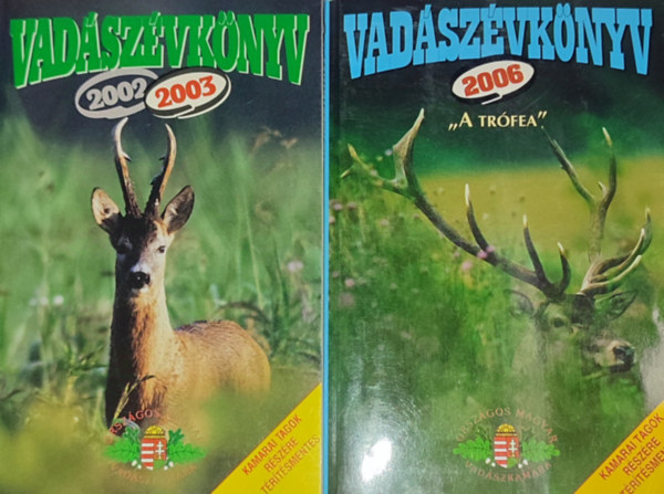 2db Vadszvknyv - 2002/2003; 2006