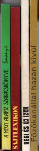 F. Nagy Angla, Aranyossy rpd Lnrt Vera-Pkozdi Judit - 4 db Szakcsknyv: Fzkanllal hazn kvl - A Magyar Konyha nnepi kiadvnya + Rgi s j zek + Sajt lexikon - Hres sajtos telek receptjeivel  + A ngy alapz szakcsknyve -savany