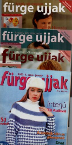N�meth Magda  (f�szerk.) - F�rge ujjak magazin 2003. �vfolyam. (1-12. sz�m, teljes �vfolyam.)