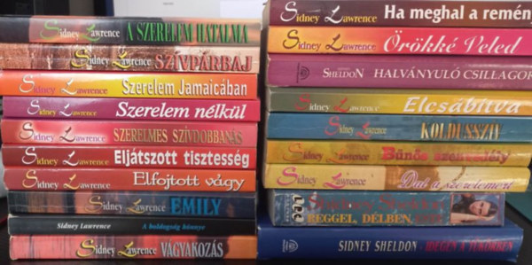 Sindey Lawrence - Sidney Lawrence knyvcsomag (19 darab) A szerelem hatalma, Szvprbaj, Szerelem Jamaicban, Szerelem nlkl, Szerelmes szvdobbans, Eljtszott tisztessg, Elfojtott vgy, Emily, Vgyakozs...