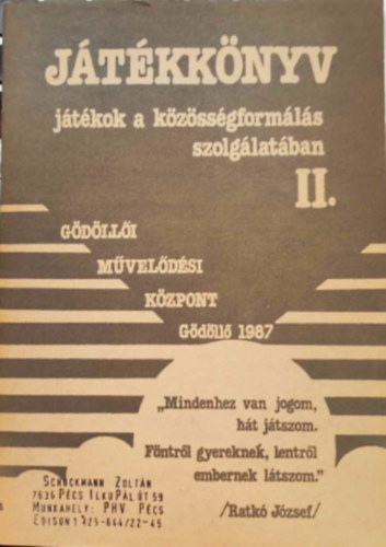 Jtkknyv (jtkok a kzssgformls szolglatban ) II.