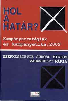 Hol a hat�r? kamp�nystarat�gi�k �s kamp�nyetika, 2002