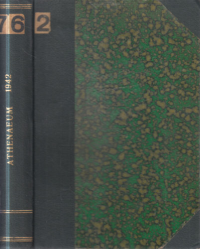 Athenaeum 1942. (�j folyam, 28. k�tet)