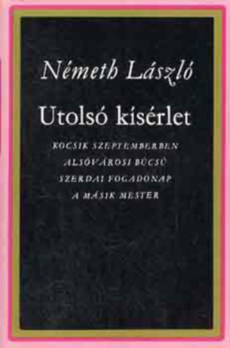 5 db N�meth L�szl� k�tet