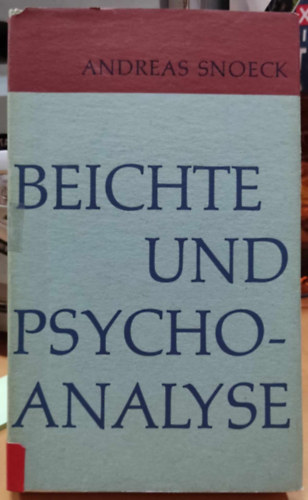 Beichte und Psychoanalyse (Valloms s pszichoanalzis)