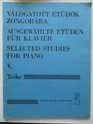 Teoke Mariann - Vlogatott etdk zongorra V. - Z12009