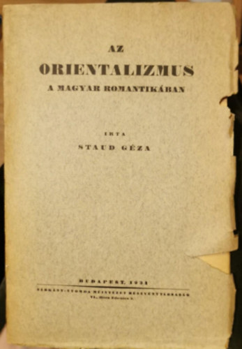 Az orientalizmus a magyar romantikban