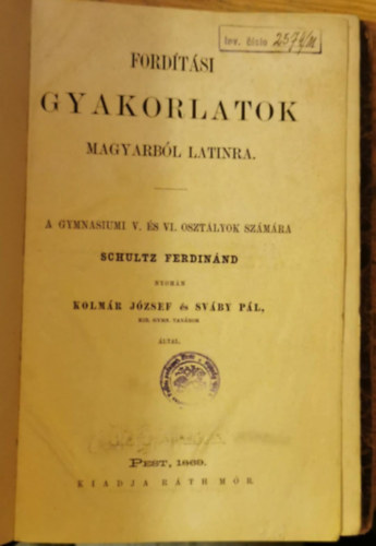 Fordtsi gyakorlatok magyarbl latinra