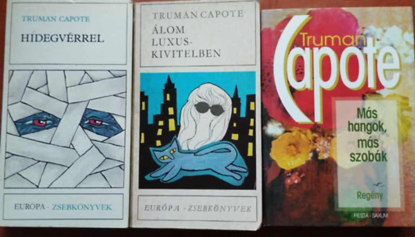 3db Truman Capote: Hidegv�rrel + M�s hangok, m�s szob�k+�lom luxuskivitelben