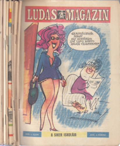 Tabi L�szl�  (f�szerk.) - Ludas magazin 1972/1-12. (teljes �vfolyam, lapsz�monk�nt) + Vid�m nyaral�s