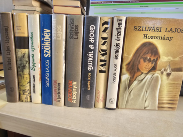 10db Szilvsi ktet, KNYVMENT AJNLAT: Hozomny+ s mgis rizetlenl+ Karcsony+ Bujkl a hold+ Jegenyk -A bojnyik + A jackman+ Szkv+ Egyms szemben+ Appassionata+ Lgszomj