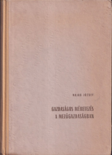 Gazdas�gos m�retez�s a mez�gazdas�gban