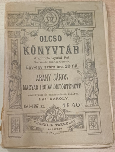 Arany Jnos magyar irodalomtrtnete