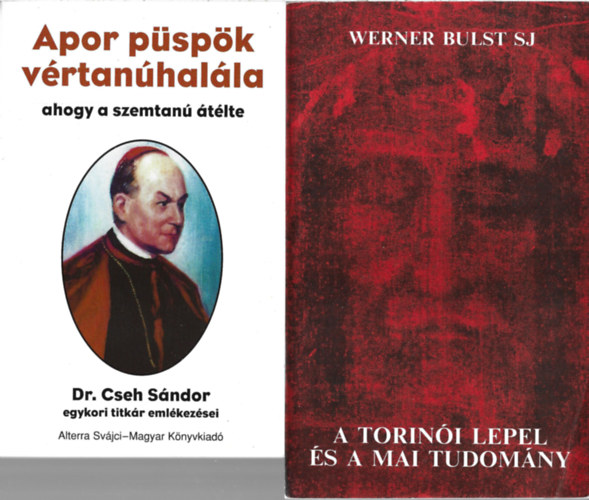 2 db knyv, Dr. Cseh Sndor: Apor pspk vrtanhalla, Werner Bulst SJ: A torini lepel s a mai tudomny