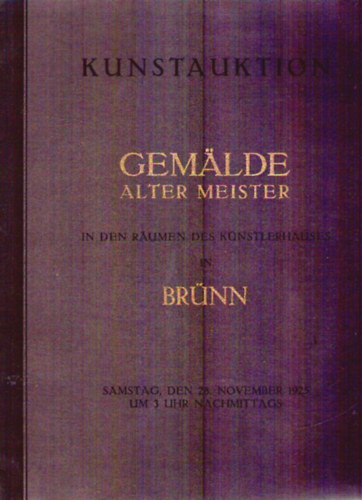 Kunstauktion Gem�lde Alter Meister