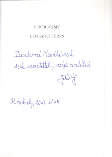 Fehr Jzsef - Elvesztett den