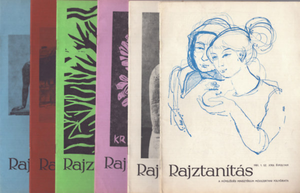 Rajztants - Az Oktatsi Minisztrium mdszertani folyirata - XXIII.vf. 1981/1-6.szm teljes vfolyam