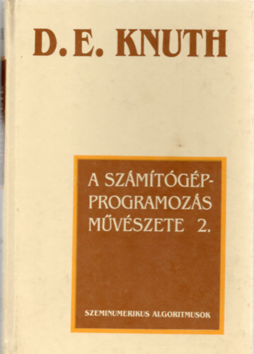 D. E. Knuth - A sz�m�t�g�pprogramoz�s m�v�szete 2.