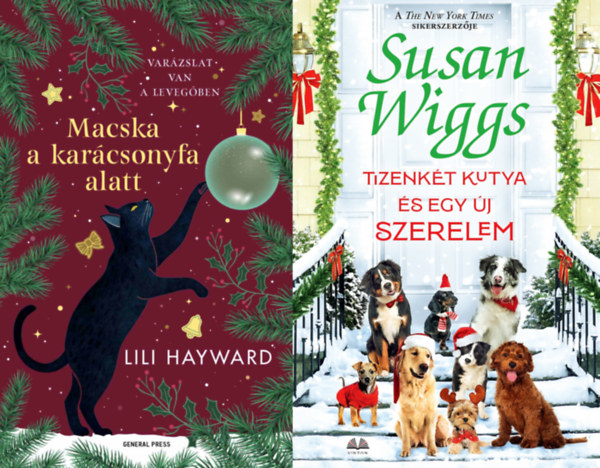 2 db kar�csonyi cic�s �s kuty�s romantikus reg�ny: Macska a kar�csonyfa alatt + Tizenk�t kutya �s egy �j szerelem