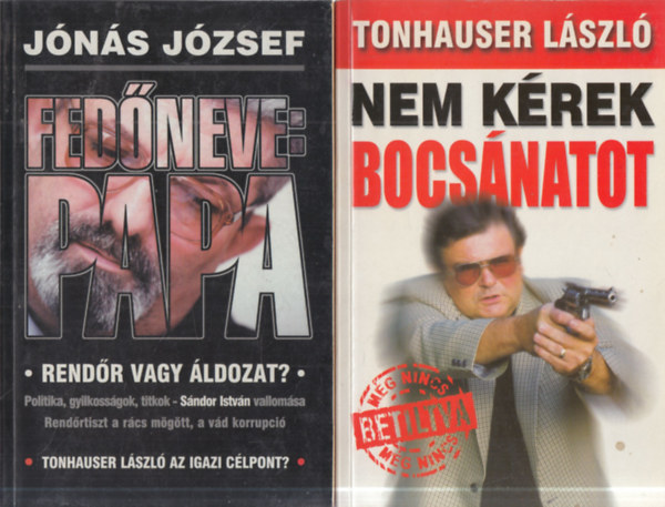 2 db.: Nem krek bocsnatot + Fedneve: Papa