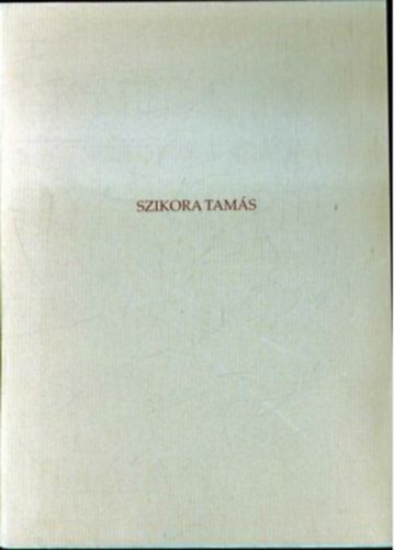 Szikora Tams - Szikora Tams killtsa: "Dobozok" 1996. szeptember 11. - oktber 6.