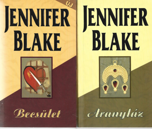 Jennifer Blake - 2 db knyv, Becslet, Aranylz