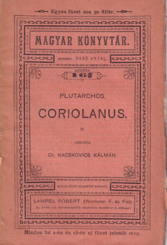 Plutarchos - Coriolanus (Plutarchos)