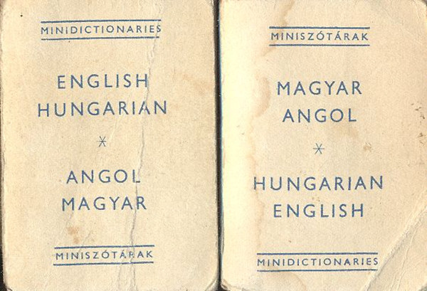 Magyar-angol, angol-magyar minisz�t�r I-II. (Minisz�t�rak) - Minik�nyvek