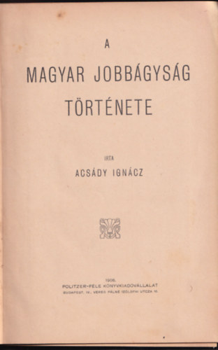 A magyar jobbgysg trtnete