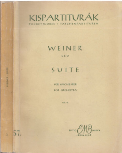 Suite (Ungarische volkstnze fr Orchester - Hungarian folk dances for Orchestra ) - Szvit (magyar npi tncok zenekarra) Op.18