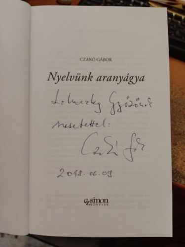 Nyelv�nk arany�gya