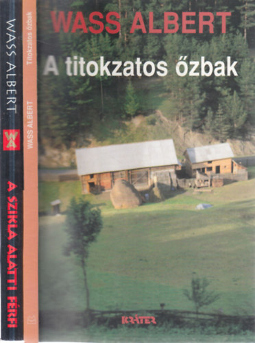 2 db. Wass Albert k�tet (A titokzatos �zbak + A szikla alatti f�rfi)