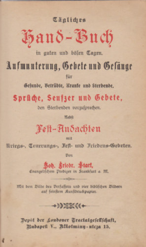 Johann Friedrich Stark - Tagliches Hand-Buch in guten und bsen Tagen