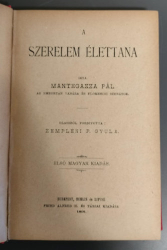 A szerelem lettana _ Els Magyar kiads)