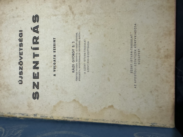 jszvetsgi szentrs a Vulgata szerint