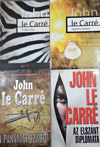 4 db John le Carr krimi: gynk a terepen + A zebra dala + Az elsznt diplomata + A panamai szab
