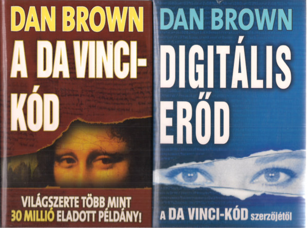 Dan Brown - 2 db. Dan Brown regny: A Da Vinci-kd + Digitlis erd