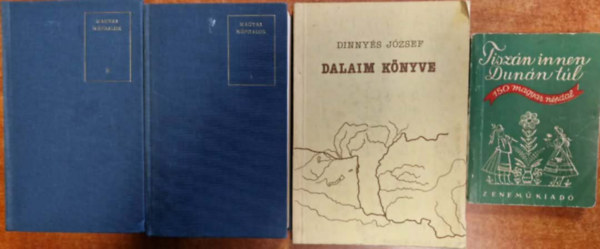 3db n�pdalos k�nyvecske -Magyar n�pdalok I-II,Dalaim k�nyve,Tisz�n innen,Dun�n t�l