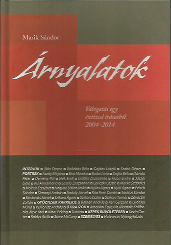 rnyalatok - Vlogats egy vtized rsaibl 2004-2014