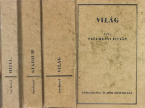 Vil�g + St�dium + Hitel (3 db sz�mozott minik�nyv)