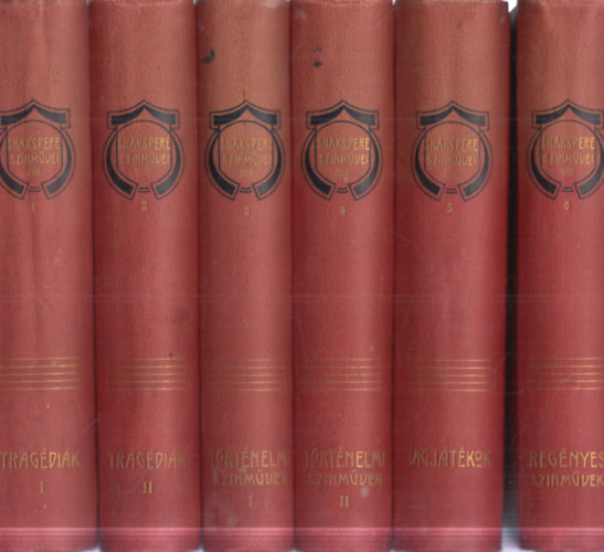 Shakspere ( Shakespeare) sz�nm�vei I-VI.