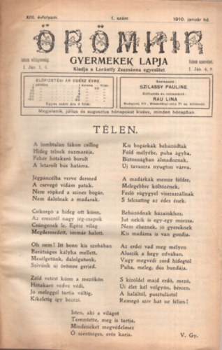 rmhir - Reformtus gyermekek lapja 1910 - 1919 -ig ( 93 lapszm egyben ,  vegyes lapszmok )