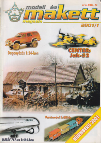 Karcsonyi Andrs  (szerk.) - 3 db Modell s makett : 2001/1., 2001/2., 2001/3., + 1 db Pro modell 2001/2. szmok