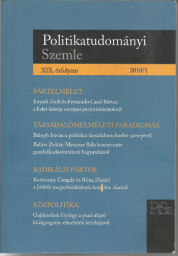 Politikatudomnyi Szemle 2010/1