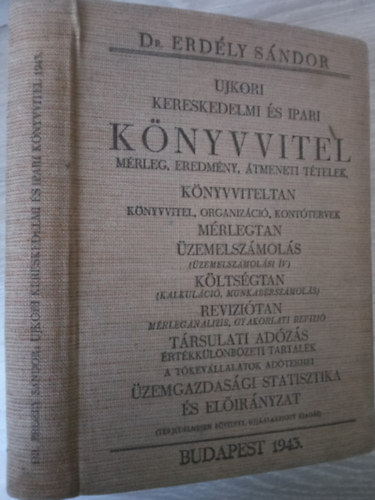 Ujkori kereskedelmi s ipari KNYVVITEL mrleg, eredmny, tmeneti ttelek, KNYVVITELTAN