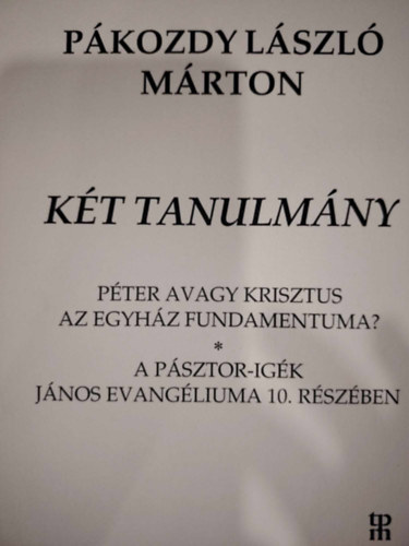 Kt tanulmny