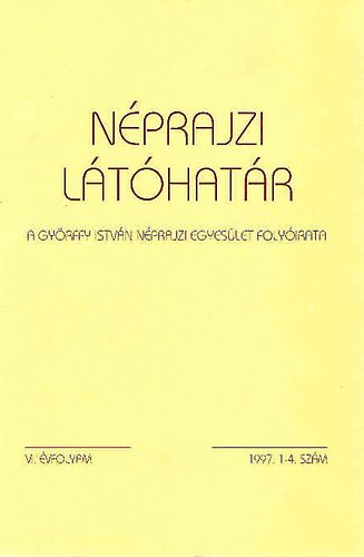 Nprajzi lthatr 1997. 1-4. szm