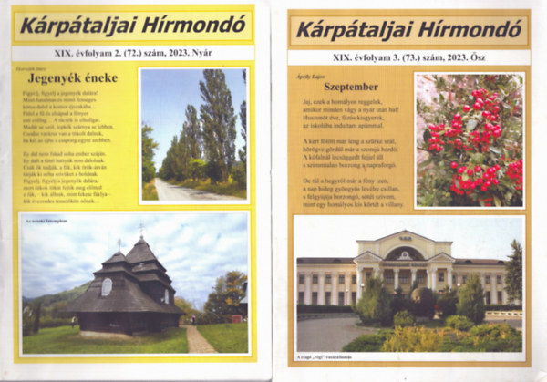 Krptaljai Hrmond XIX. vfolyam 2 szm:  2. (72.) szm 2023. nyr + 3. (73.) szm 2023. sz