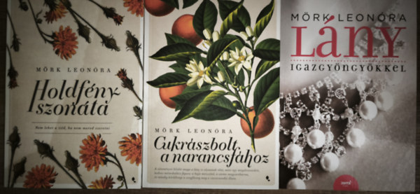 3db M�rk Leon�ra m� - Holdf�nyszon�ta, Cukr�szbolt a narancsf�hoz, L�ny igazgy�ngy�kkel