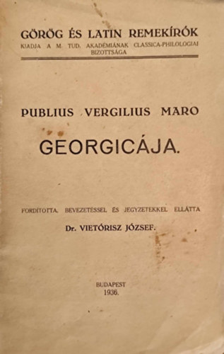 Publius Vergilius Maro Georgicja